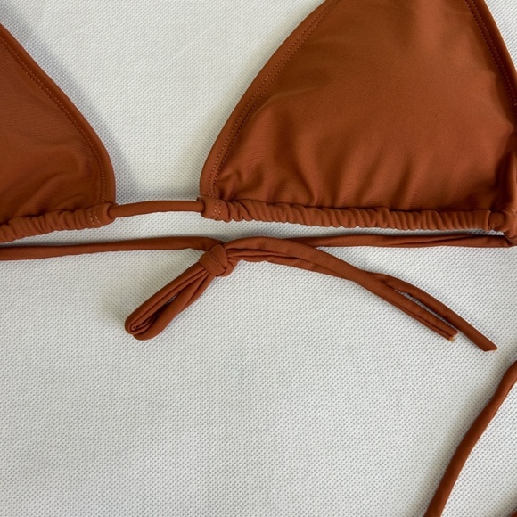 Icon Swim size XL two piece Sienna bikini amber brown padded tie closure NEW - Picture 6 of 12